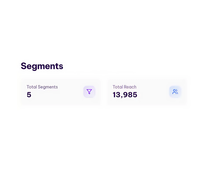 Campaign performance reporting at audience and segment level​